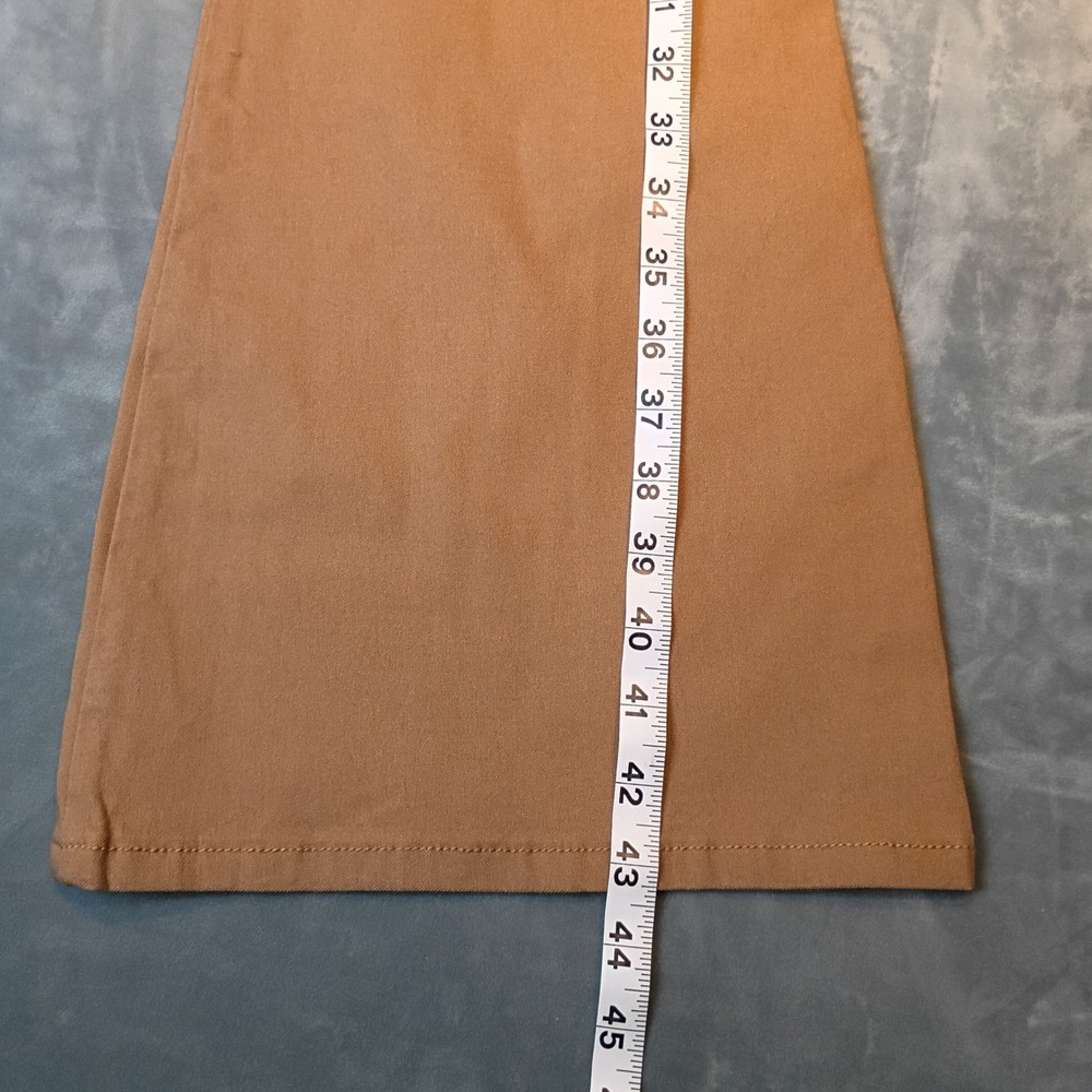 YMI Women High Rise Flare Jeans Tan Brown Wide Leg Retro Style Pants NWT - Picture 4 of 6
